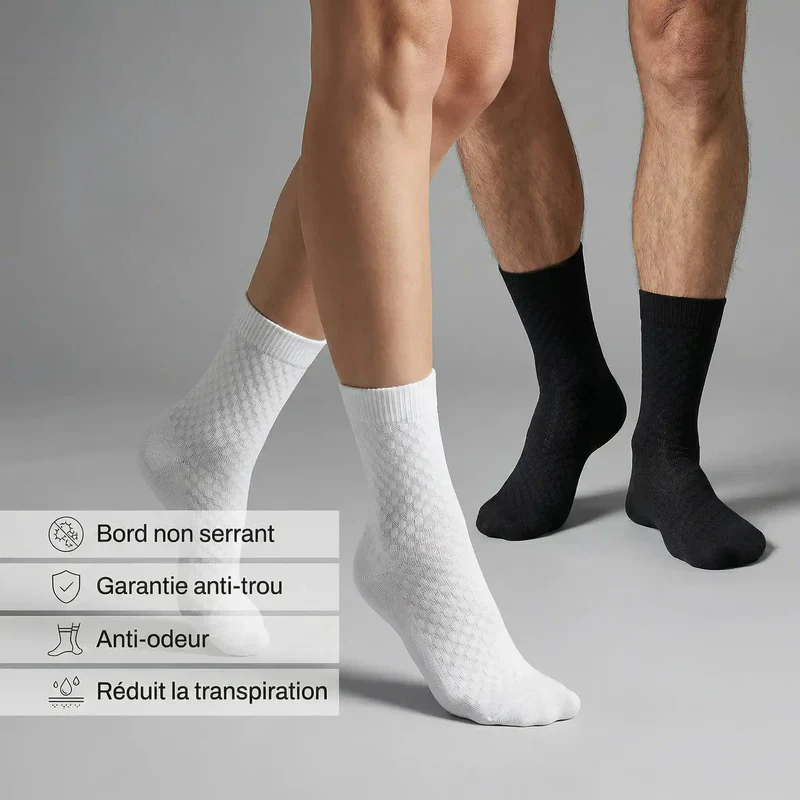CHAUSSETTES ALESSIO MI-HAUTES EN FIBRE DE BAMBOU PREMIUM