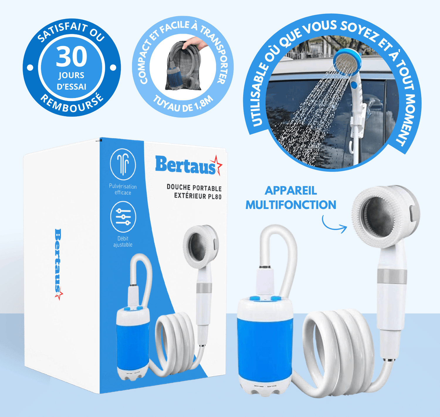 Douche portable extérieur PL80